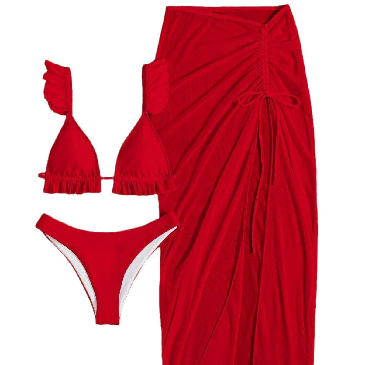 Wholesale of Women's Polyester Printed Split Body Swimwear Dresses